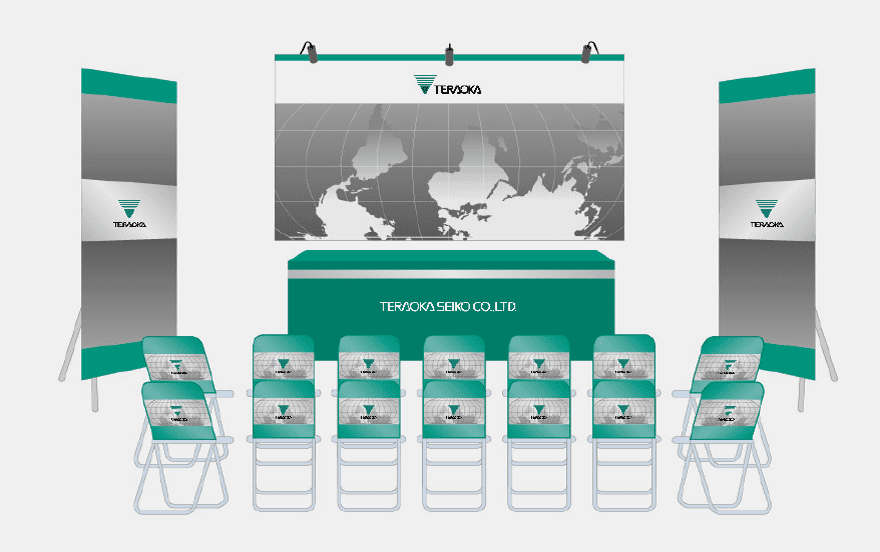 ブース装飾を洗練させたい。